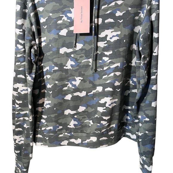 Camo Hoody By Thrive Society Flex Time Soft and Super Stretchy Ling Sleeve - Picture 4 of 7